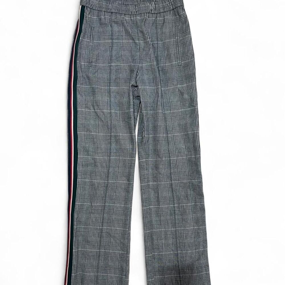Miss Selfridge Plaid Side Stripe pants